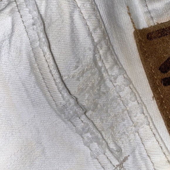 RRL Double‎ Ralph Lauren denim Jeans Size 29x34 White Distressed - Picture 8 of 14